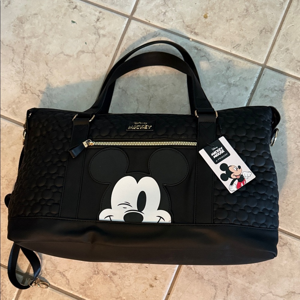 Disney Black Mickey Mouse Satchel Bag